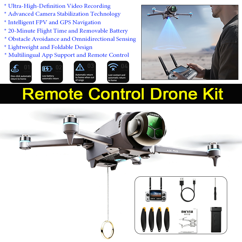 Drone Surveying - Профессиональный складной дрон A26 Pro с