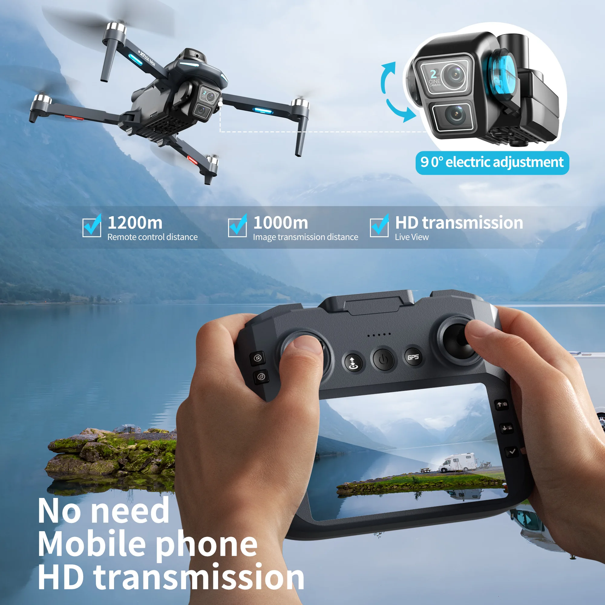 Оригинальный дрон XT606 MAX с  – обзор и цена Drone Mapping